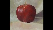 How To Paint Red Apple Still Life Impressionist Oil Painting