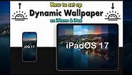 How to Set Up Dynamic Wallpaper with Lock Screen Widgets on iPhone and iPad on iOS iPadOS 17