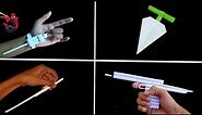 4 Cool Origami Paper Weapons Easy to make at home.