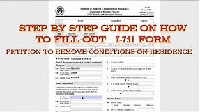 I-751 Form | How To Fill Out?