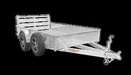 Aluminum Solid Side Utility Trailer by H&H Trailers