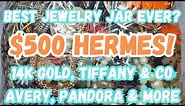 HERMES, 14K Gold, Tiffany, James Avery, Lagos & Pandora! Thredup DIY 5lb Jewelry Jar Unboxing!