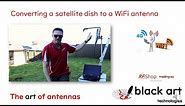 Converting a satellite dish to a WiFi antenna