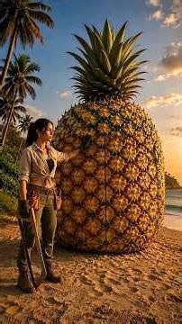 Built a Luxury Beach Cafe Inside a Giant Pineapple! 🍍🌊 The Transformation Is Unreal