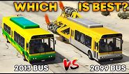GTA 5 : 2013 BUS VS 2099 BUS (WHICH IS BEST?)