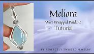 FOCAL BEAD PENDANT - Beginner Wire Wrapped Jewelry Frame Pendant Tutorial