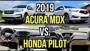 BEST HONDA THREE ROW -- 2019 Honda Pilot vs. 2019 Acura MDX: Comparison