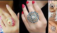 Beautiful Designer Big Rings | Party Wear Unique Rings For Girls & Women #Women #Accessories