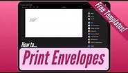 How to Print Envelopes on the iPad (FREE TEMPLATES!)