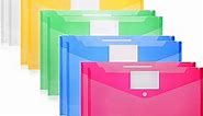 Mr. Pen- Plastic Envelopes, 10 Pack, A4, Letter Size, Assorted Colors, Plastic Envelopes with Snap Closure, Plastic Envelopes for Documents, Document Envelope, Poly Envelope, File Envelopes