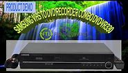HOW TO TRANSFER VHS TO DVD WITH SAMSUNG DVD VCR RECORDER COMBO DVD-VR330 2 WAY DUBBING MACHINE