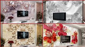Beautiful and stylish tv unit wallpaper designs | Top Tv cabinet designs