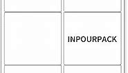 6 UP Labels, 4" x 3-1/3" Shipping Address Labels for Laser Inkjet Printer, Self Adhesive, Blank Mailing Labels (100 Sheet=600 Labels)