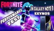 Fortnite In Galaxy Note 9 Exynos Performance Test | Galaxy Skin | High Graphics Settings |