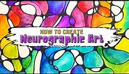 How to create beautiful Neurographic Art, engage neurons in the brain and reduces stress.