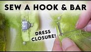 HOW TO SEW A HOOK AND BAR | Sewing Closure Methods For Cosplay, Fashion, and Costume Design