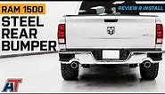 2009-2018 RAM 1500 Corner Step Style Steel Rear Bumper; Review & Install