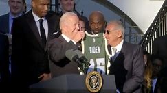 Biden honors Milwaukee Bucks, 2021 NBA champions, at the White House