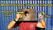 Martini Glass Shaped Charge: Making Glass Punch Through Steel