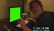 Guy Punches Through Computer Monitor - Green Screen | Free Download