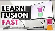 LEARN FUSION 360 FAST! A Beginner Tutorial [step by step instructions, no prior knowledge required]