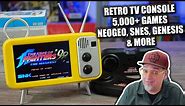 Retro TV Console With 5,000+ Neo Geo, SNES, Genesis, NES & Arcade Games! GV 400 Family Pocket REVIEW