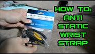 Anti Static Wrist Strap - How To Use : Laptop & Desktop - Crucial Reusable Wriststrap