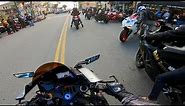 Motorcycle Group Ride! (Crazy Revving)