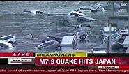 CNN: Live broadcast of first moments of quake