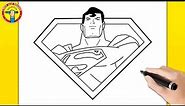 How to Draw Superman - Step by Step | DC | Easy Drawing Tutorial