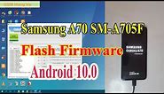 Flash Firmware Samsung Galaxy A70 SM-A705F Android 10 with Odin 3.14.4.