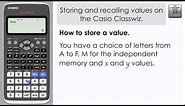 Casio Classwiz fx-991EX - Storing and Recalling Values | Casio Calculator Store Function fx-570EX