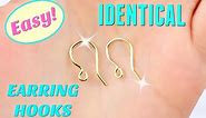 Easy & Identical Earring Hooks! How To Make Jewelry Findings At Home