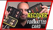 How to Recover DELETED Files From a Formatted SD or CF cards-Recover Video/Audio/Photos/Data