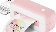Phomemo USB Thermal Shipping Label Printer, 4x6 Desktop Thermal Label Printer for Shipping Packages/Small Business/Office/Home, Widely Used for Amazon, Ebay, Shopify, Etsy, UPS, FedEx - Pink