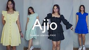 Ajio Summer Dress Haul - at Just 500/- | Cute, Trendy & Affordable Summer Dresses