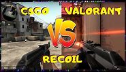 VALORANT VS CS:GO - Weapon Spray Patterns, Recoil and Sound (Comparison)