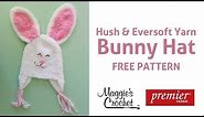 Zookeeper Bunny Hat Free Crochet Pattern - Right Handed