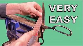 How To Sharpen Scissors - Very Easy - Right On #61