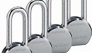 Master Lock - (4) High Security Pro Series Keyed Alike Padlocks 6230NKALH-4 w/BumpStop Technology