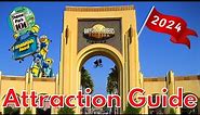 Universal Studios Florida ATTRACTION GUIDE - 2024 - NEW Minion Land - Universal Orlando Resort