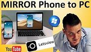 How To Mirror Phone to PC - LET'S VIEW - Letsview