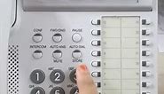 How to change pabx dial number on panasonic KX DT333