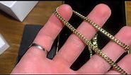 4mm Solid Miami Cuban link Chain Unboxing From Nuragold! JewelryPot