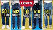 Ultimate Buying Guide To Levis Jeans (501, 502, 511, 541, 510)