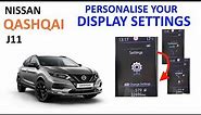 Nissan Qashqai J11: Change the display settings