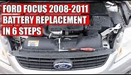 TUTORIAL: Ford Focus Mk2 1.6 TDCI (2008-2011) baterry replacement in 6 steps