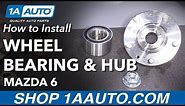 How to Replace Front Wheel Bearing and Hub 2003-08 Mazda 6