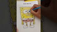 SpongeBob Cutting Practice Worksheet | Preschool Scissor Skills For SpongeBob Fans | #spongebob