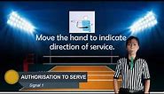 VOLLEYBALL OFFICIAL HAND AND FLAG SIGNALS (A video demonstration of Kathlene De Leon Geneta)